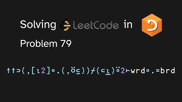 Solving LeetCode problem 79 in APL (Word Search)