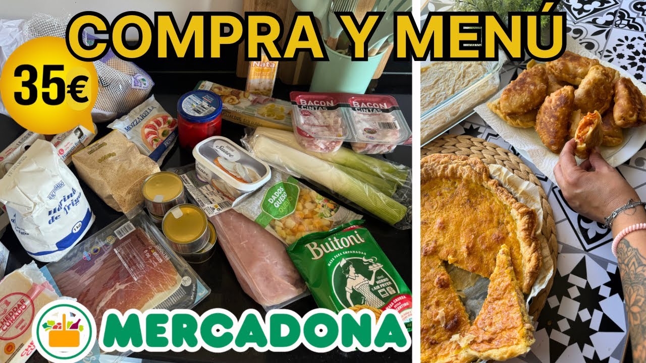 COMPRA en Mercadona por SOLO 35€ + Meal Prep Semanal 🍽️ Recetas Fáciles y Rápidas