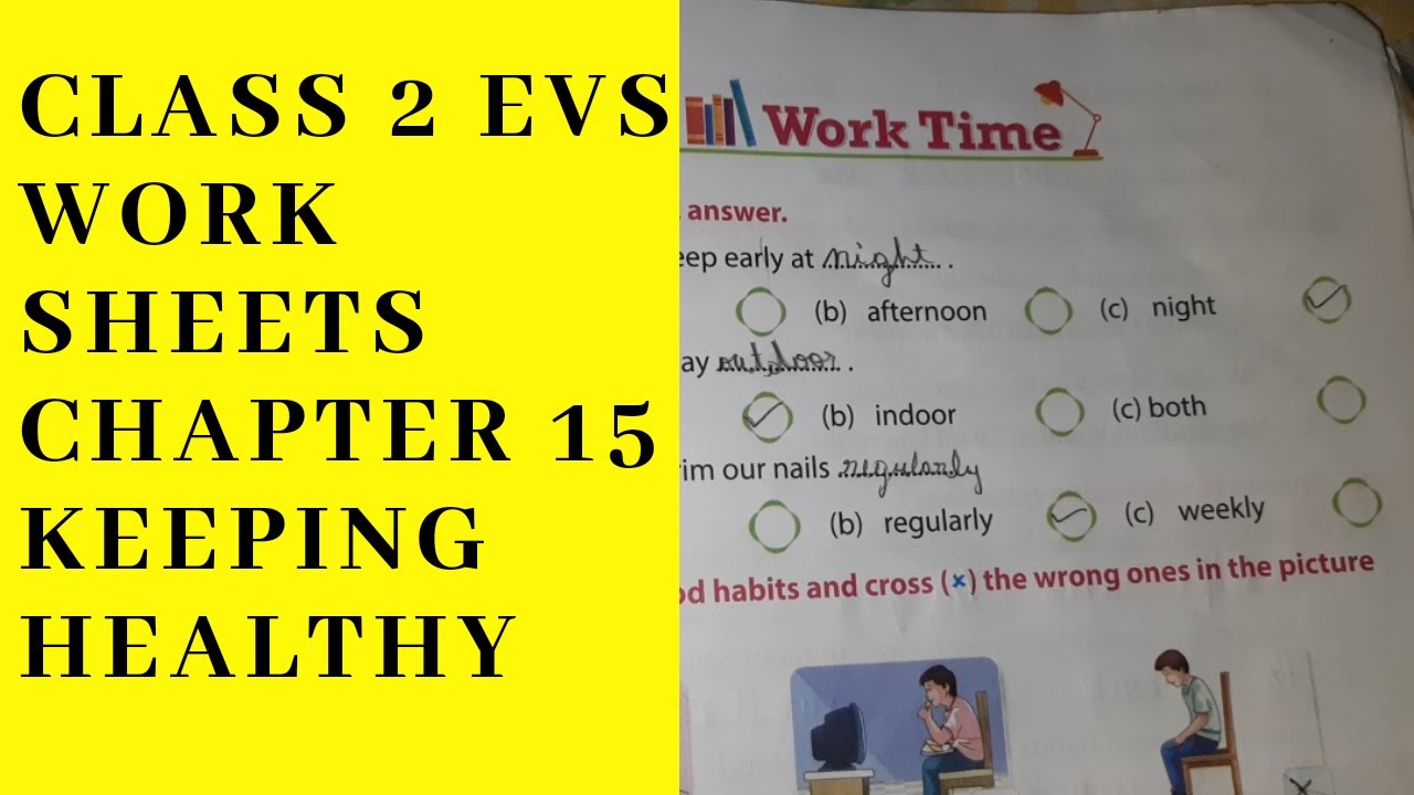 CLASS 2 EVS WORK SHEETS CHAPTER 15 KEEPING HEALTHY 