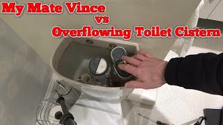 Trying to Fix an Overflowing Toilet Cistern