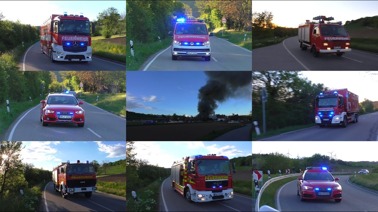 [Großbrand Jagsthausen - NEUER ELW 2 LK] - Einsatzfahrten Feuerwehr Stadt- und Landkreis Heilbronn