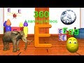 Letter the Letter E - 360° 3D VR Animated Kids Video