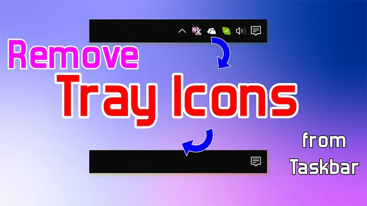 REMOVE TRAY ICONS FROM TASKBAR | WINDOWS 10 TIPS & TRICKS