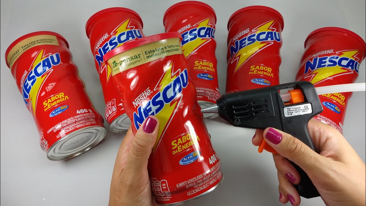 2 IDEIAS CRIATIVAS COM LATAS DE NESCAU ♥️