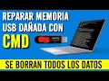✅ REPARAR MEMORIA USB DAÑADA SIN PROGRAMAS FORMATEAR CON CMD
