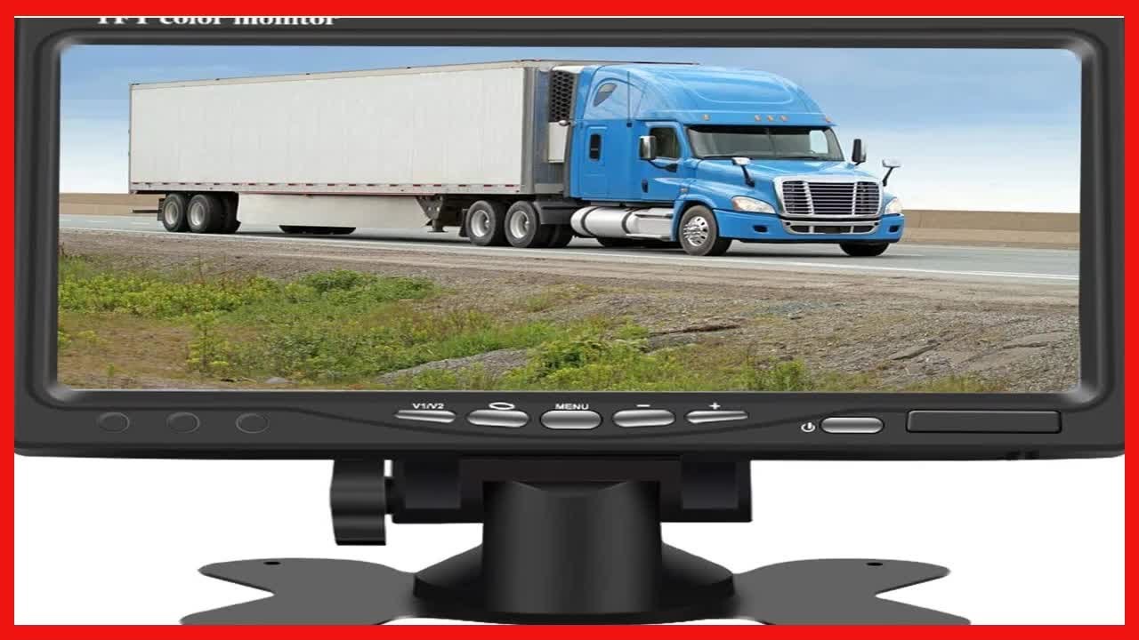 Yasoca 7 Inch LED Backlight TFT LCD Monitor for Car Rearview Cameras