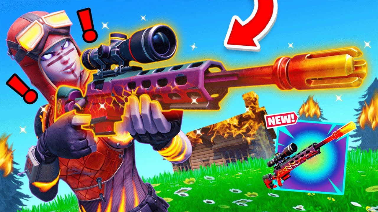 New Exotic Dragon S Breath Sniper In Fortnite Overpowered Youtube