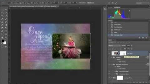 Photoshop Tutorial on How to use my Once Upon a Time Overlay for princess and fairy photographers