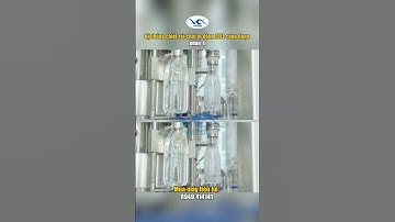 Hệ thống chiết rót chai tự động full công đoạn phần 1 #shorts
