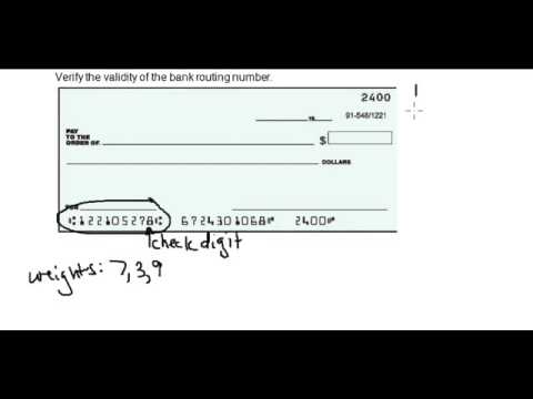 How can you verify bank ABA numbers?