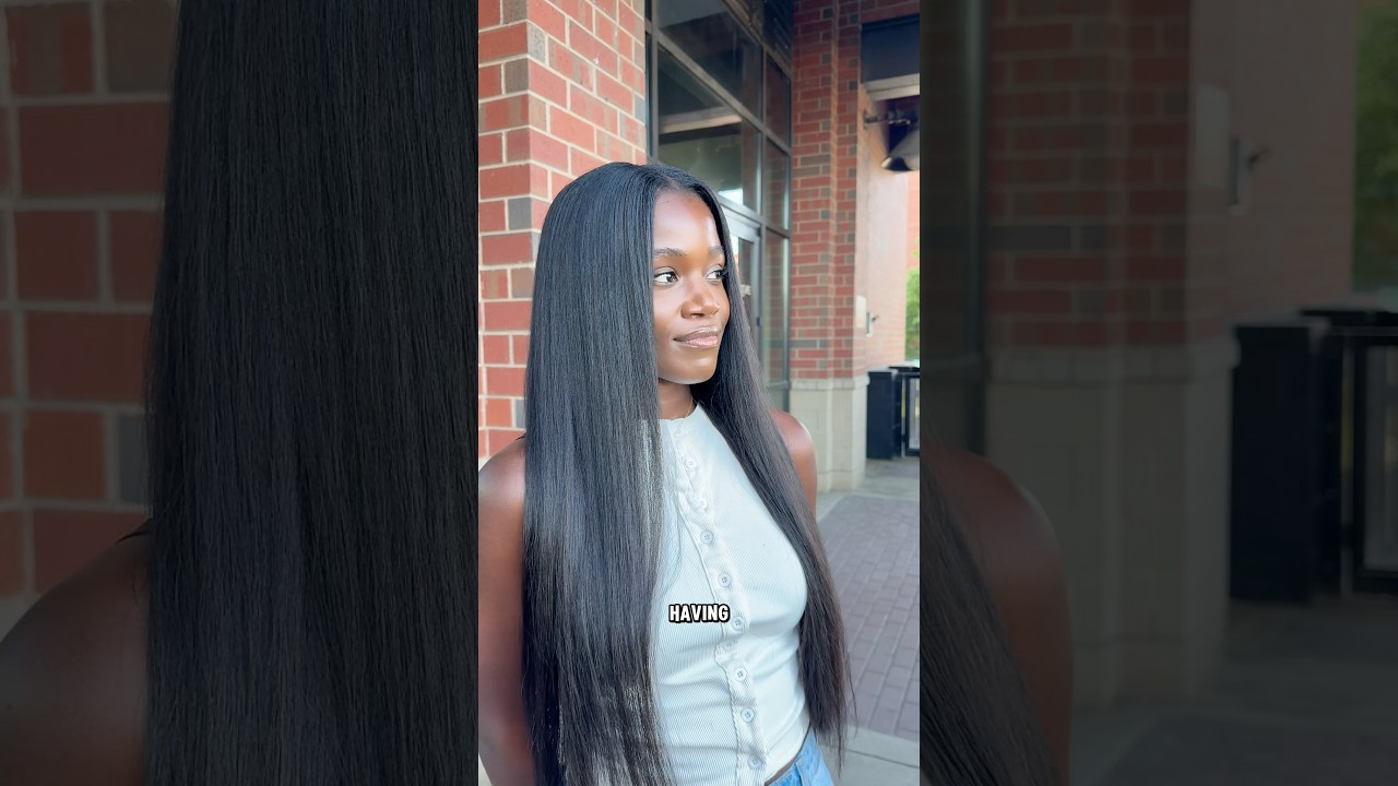 Stop it because woah!😭🙂‍↕️I think a Buss Down Middle Part is my style! Will I ever go back? 