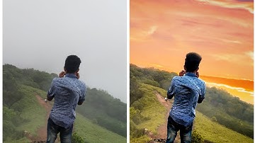 How to edit sunset photo in snapseed