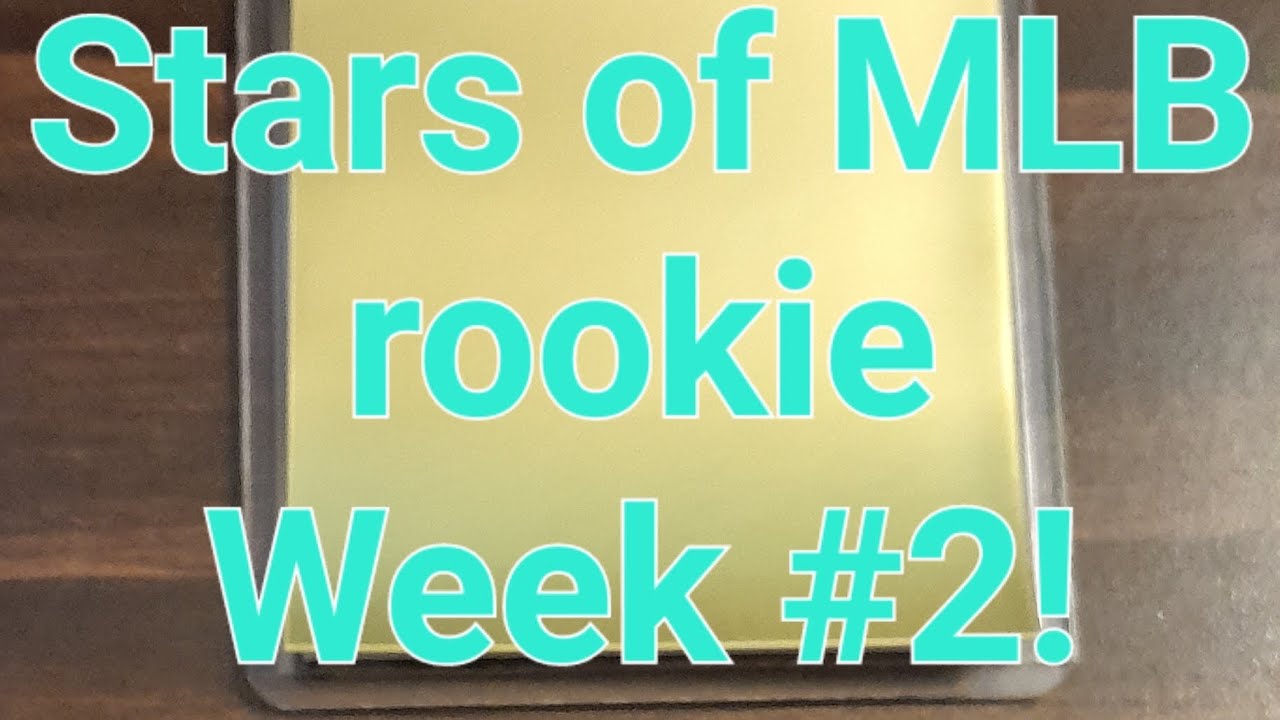 stars of MLB rookie for week 2 of sports card of the week - YouTube