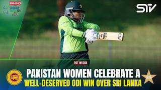 Victory for Pakistan Women! A Complete Team Performance | SL W v PAK W | M 1 | ODI Series | M9l1K