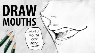 How to draw hot mouths &amp; lips | Tutorial | DrawlikeaSir