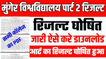 Munger University BA Part -2 (2020-23) Art