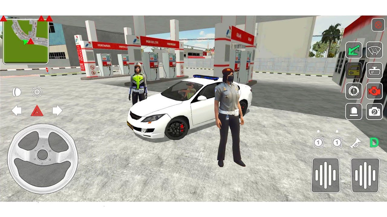 AAG Police Officer Simulator New Update | Woman Police Car Filling Fuel - Android Gameplay