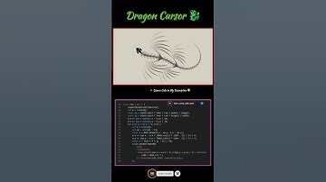 🔥 Dragon Cursor with HTML, CSS & JS! 🐉💻#html#css#js#shorts#shortsfeed#coding#html5#dragon
