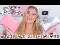 WHAT'S IN MY TRAVEL MAKEUP BAG?! - TRAVEL MAKEUP ESSENTIALS! | Paige Koren