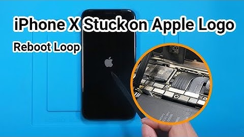 How to Fix iPhone X Stuck on Apple Logo Reboot Loop, Case 1 | Motherboard Repair