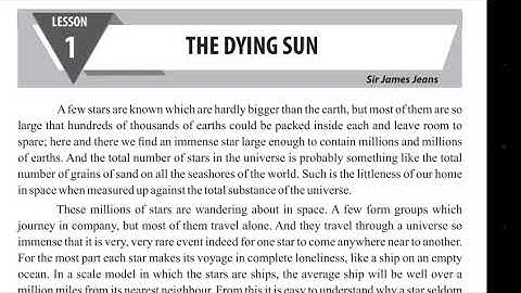 The Dying Sun. 2nd year Book ll.complete chapter.