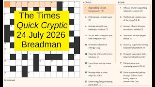 The Times Quick Cryptic 3362