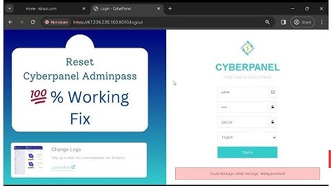 💯% Fix to Reset Cyberpanel Adminpass!