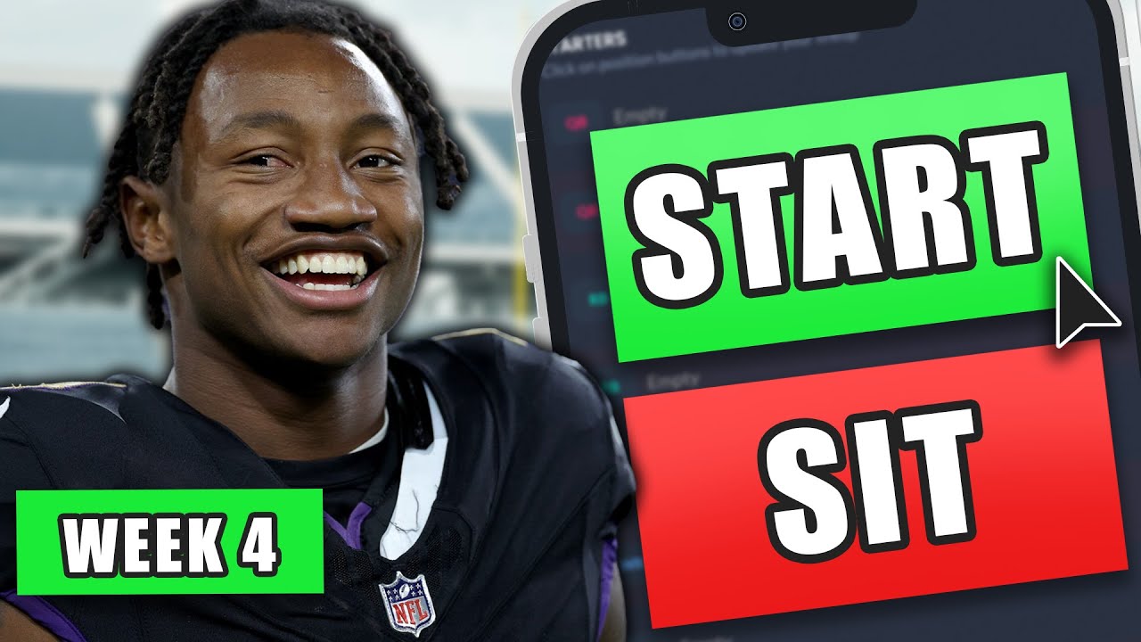 Week 4 Fantasy Football Start/Sit Strategy (Every Matchup!) YouTube