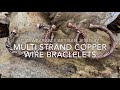Multi strand copper wire bracelets by Flatwearable Artisan Jewelry