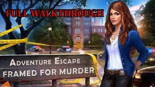 ADVENTURE ESCAPE Framed for Murder Full Walkthrough screenshot 1