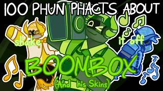 100 Fun Facts About BOOMBOX! (and his Skins!) [Phighting! Roblox]