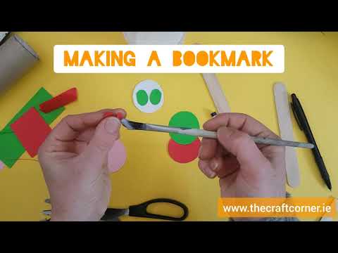 Make a wiggly worm bookmark 