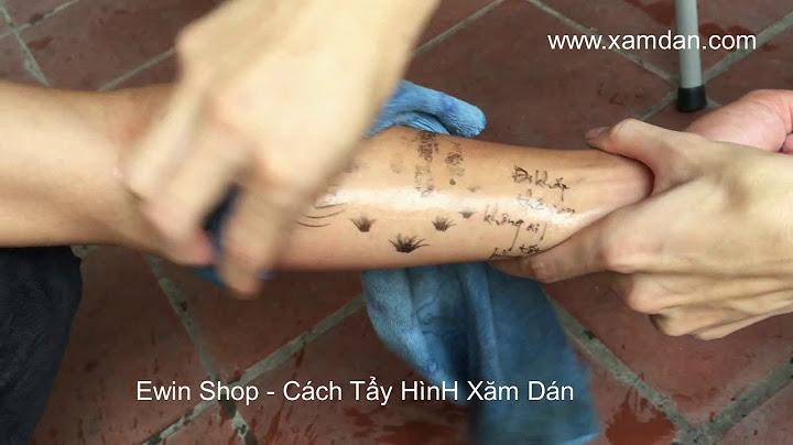 Cách tẩy hình xăm dán tạm thời