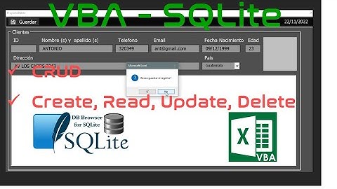 2️⃣3️⃣➖✅CRUD EXCEL SQLITE (DEEL EEN) ▶️ EXCEL - VBA (VISUAL BASIC VOOR TOEPASSINGEN)🔶