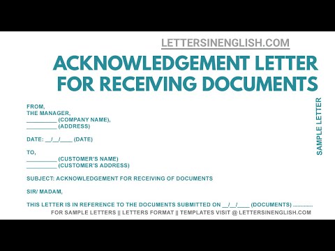 Video: Ano ang order at Acknowledgement letter?