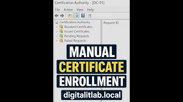 Manual Certificate Enrollment in AD CS | Step-by-Step Guide for Domain Users | Windows Server 2022