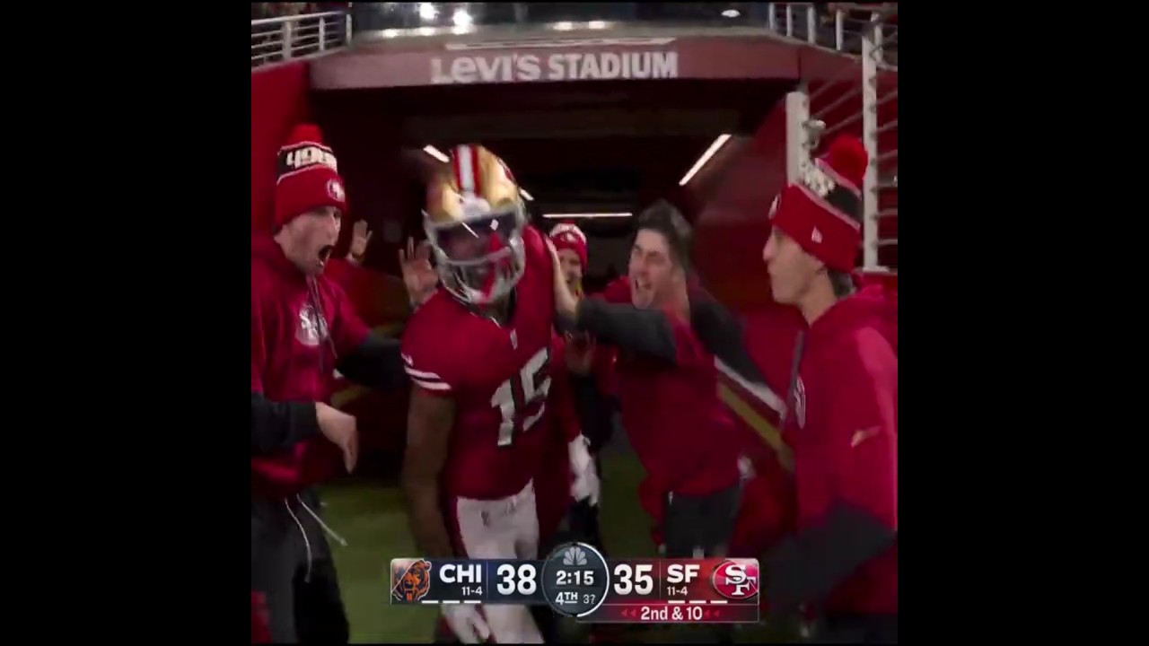 JAUAN JENNINGS 38-YARD TD FOR THE LEAD. CHI vs SF