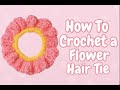 Crocheted flower hair ties #crochet #cute #flowers #hairtie #hair #easy