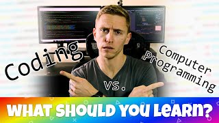 What's the difference between coding and computer programming?