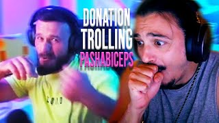 DONATION TROLLING PASHABICEPS. **funniest reaction**