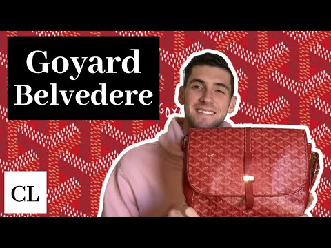 GOYARD Goyardine Belvedere MM Messenger Bag Green Burgundy Grey Blue Orange, Goyard replica bags
