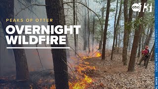 Overnight wildfire reported near Peaks of Otter at Blue Ridge Parkway contained