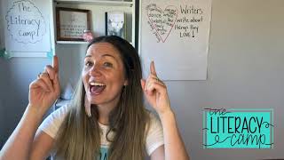 Day #2  Writing Lesson Video: Virtual Literacy Camp