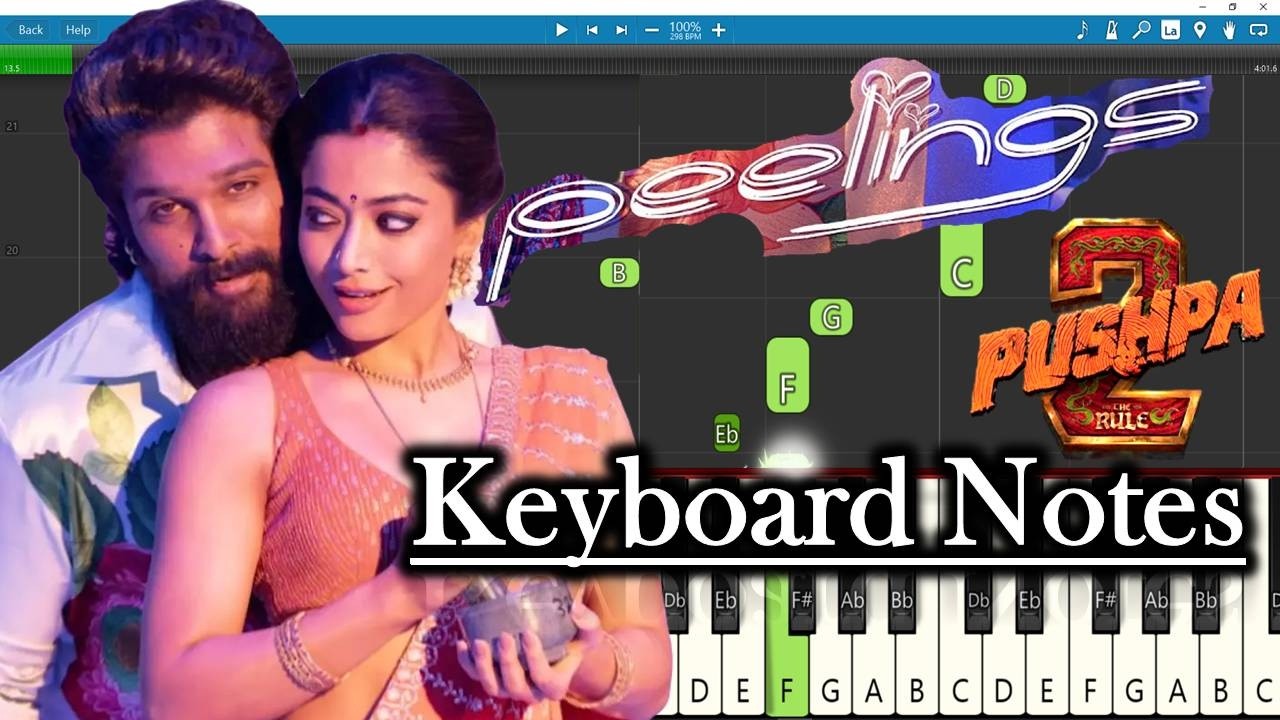 Peelings Song Keyboard Notes | Full Video | Devi Sri Prasad | Allu Arjun | Sukumar| Pushpa 2 TheRule