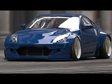 Pixel Car Racer part 41, rocket bunny nissan 350z build. - YouTube