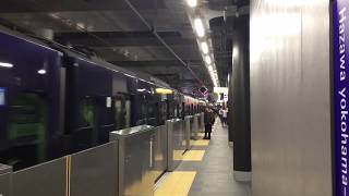 2019.11.30(土)7:40 開業初日の相模鉄道 羽沢横浜国大駅【JR直通下り一番電車の発車シーン】