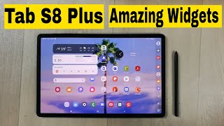 Samsung Tab S8 Plus - How to Make Aesthetic Settings - Home Screen Widgets screenshot 2