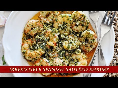 spanish-sautÉed-shrimp-with-green-garlic-sauce