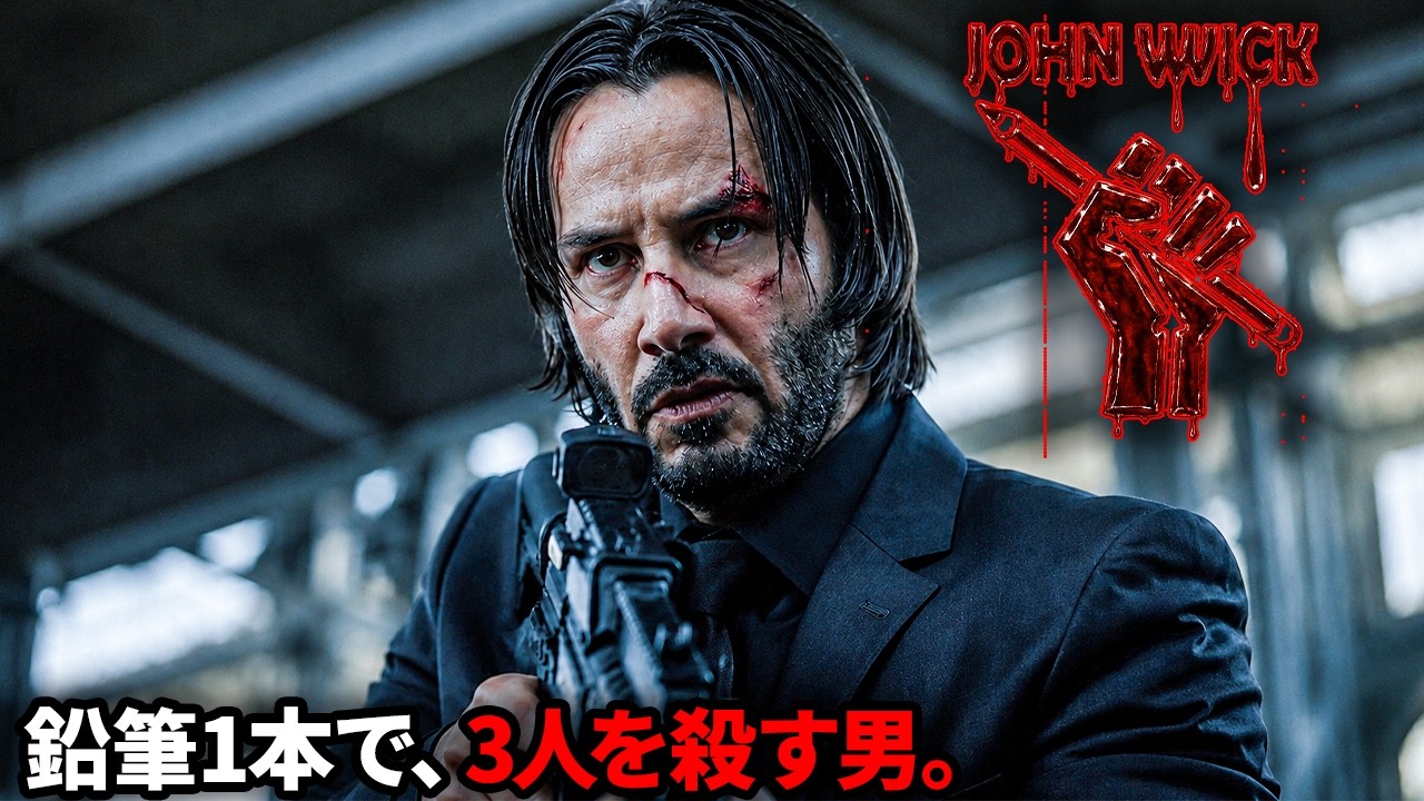 【映画紹介】鉛筆1本で3人を殺した伝説の殺し屋｜全3作を一気見