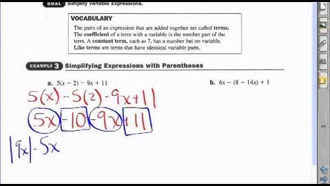 Simplifying Expressions with Parentheses